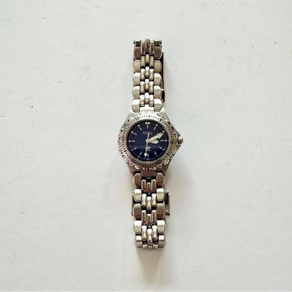 Fossil Blue 100 Meters AM-3099 Divers Watch 340105 - Picture 3 of 13